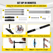 Telescopic Backdrop Banner Stand 8' x 8' Banner Stand Adjustable Step and Repeat Backdrop Banner Stand V952-DM-ABSZSJ00000001V0