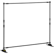 Telescopic Backdrop Banner Stand 8' x 8' Banner Stand Adjustable Step and Repeat Backdrop Banner Stand V952-DM-ABSZSJ00000001V0