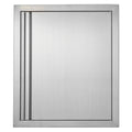 BBQ Access Door, 457x533 mm Single Outdoor Kitchen Door, Stainless Steel Flush Mount Door, Wall Vertical Door V952-DMABSCJM18X25F9BVV0