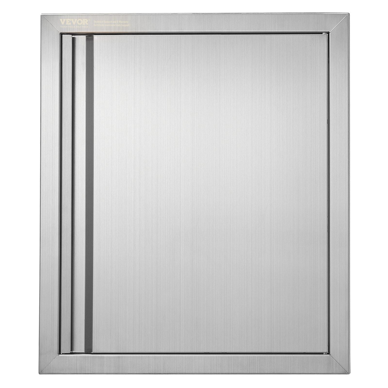 BBQ Access Door, 457x533 mm Single Outdoor Kitchen Door, Stainless Steel Flush Mount Door, Wall Vertical Door V952-DMABSCJM18X25F9BVV0