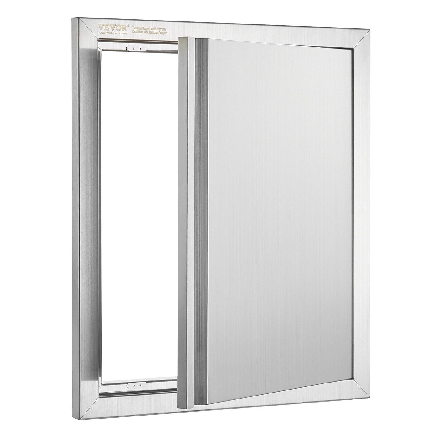 BBQ Access Door, 457x533 mm Single Outdoor Kitchen Door, Stainless Steel Flush Mount Door, Wall Vertical Door V952-DMABSCJM18X25F9BVV0
