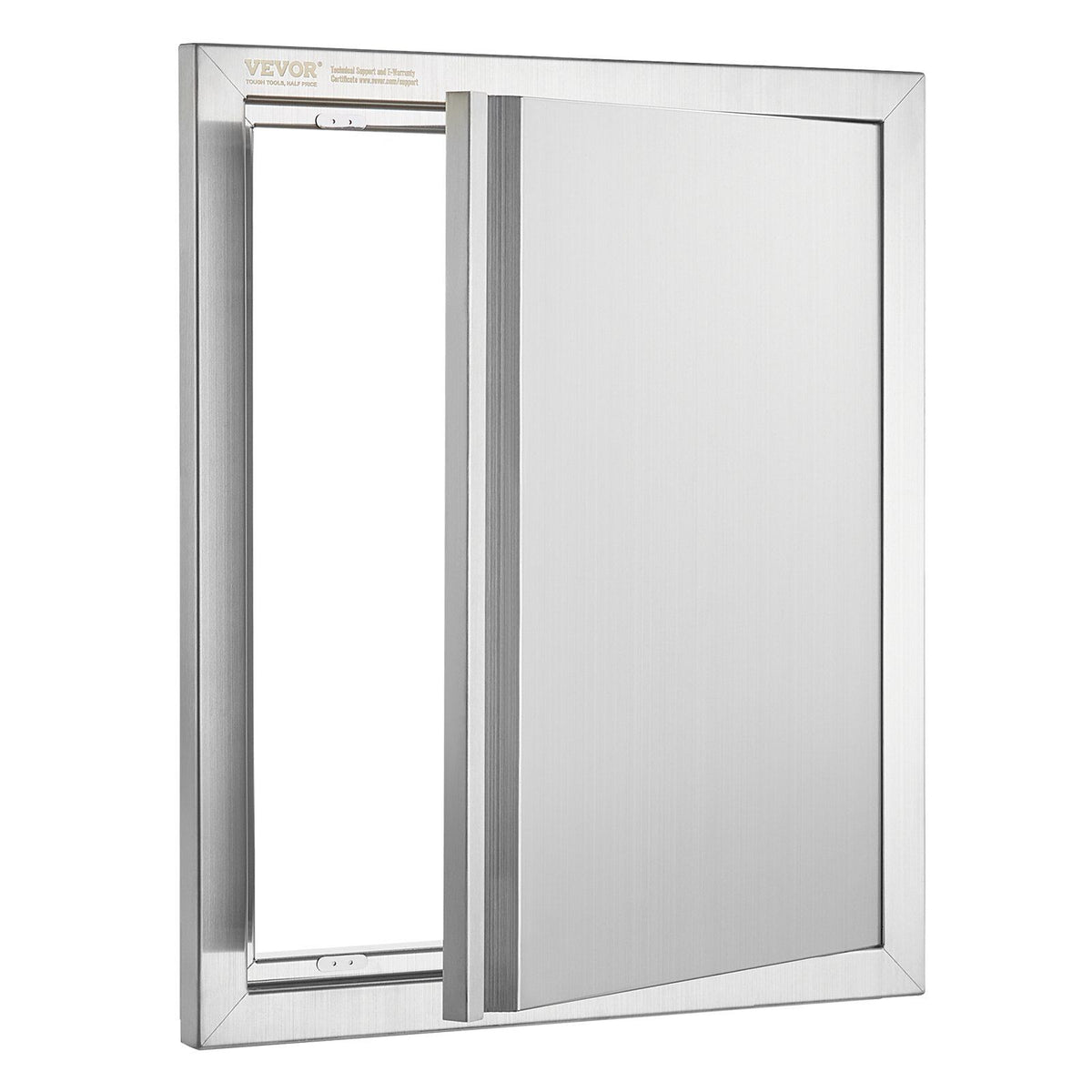 BBQ Access Door, 457x533 mm Single Outdoor Kitchen Door, Stainless Steel Flush Mount Door, Wall Vertical Door V952-DMABSCJM18X25F9BVV0