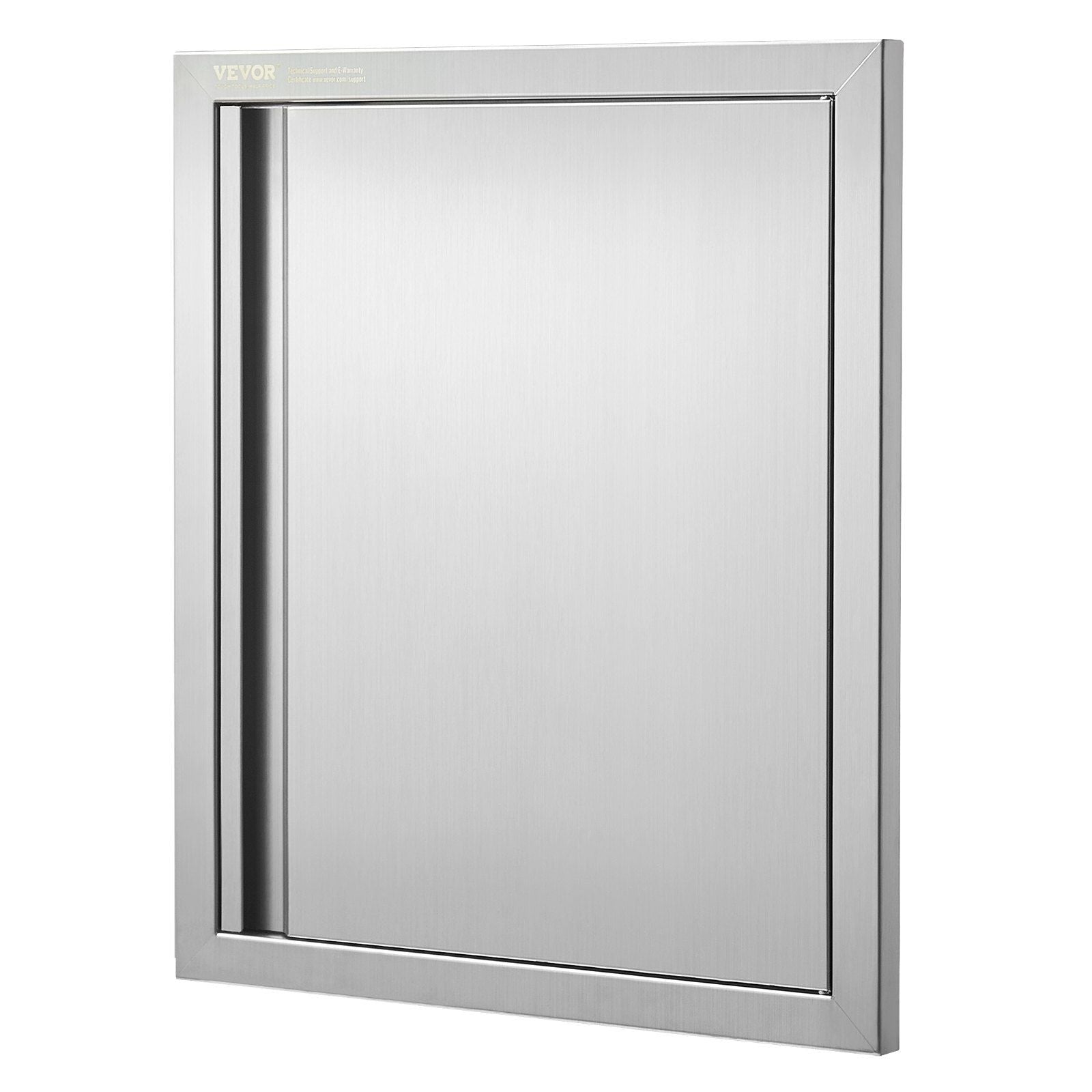 BBQ Access Door, 457x533 mm Single Outdoor Kitchen Door, Stainless Steel Flush Mount Door, Wall Vertical Door V952-DMABSCJM18X25F9BVV0