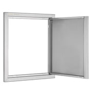 BBQ Access Door, 457x533 mm Single Outdoor Kitchen Door, Stainless Steel Flush Mount Door, Wall Vertical Door V952-DMABSCJM18X25F9BVV0