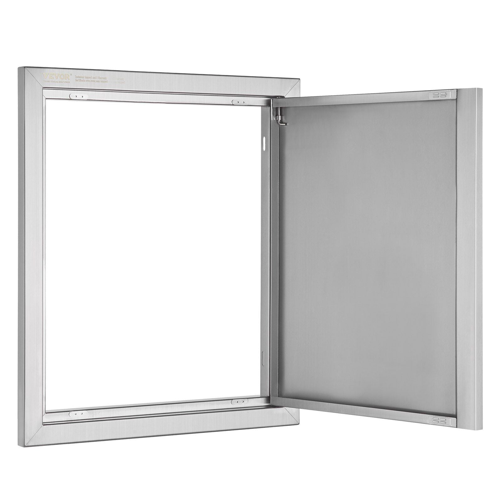 BBQ Access Door, 457x533 mm Single Outdoor Kitchen Door, Stainless Steel Flush Mount Door, Wall Vertical Door V952-DMABSCJM18X25F9BVV0