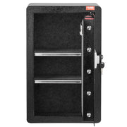 Single Door 3.5 cu.ft Safe Box with Key Lock & Password, Safe Lock Box with Fireproof Bag, Key Rack, LED V952-DMBXXLS3139CDLYSIV9