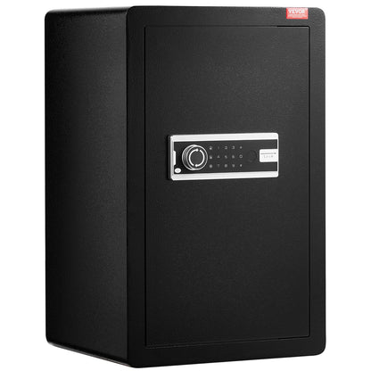 Single Door 3.5 cu.ft Safe Box with Key Lock & Password, Safe Lock Box with Fireproof Bag, Key Rack, LED V952-DMBXXLS3139CDLYSIV9
