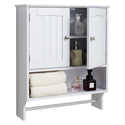 Bathroom Wall Cabinet, 2 Doors and Adjustable Shelf, Over the Toilet Storage Medicine Cabinet Wall Mounted, V952-DMJG2JYJGBSPJ9VYN001V0