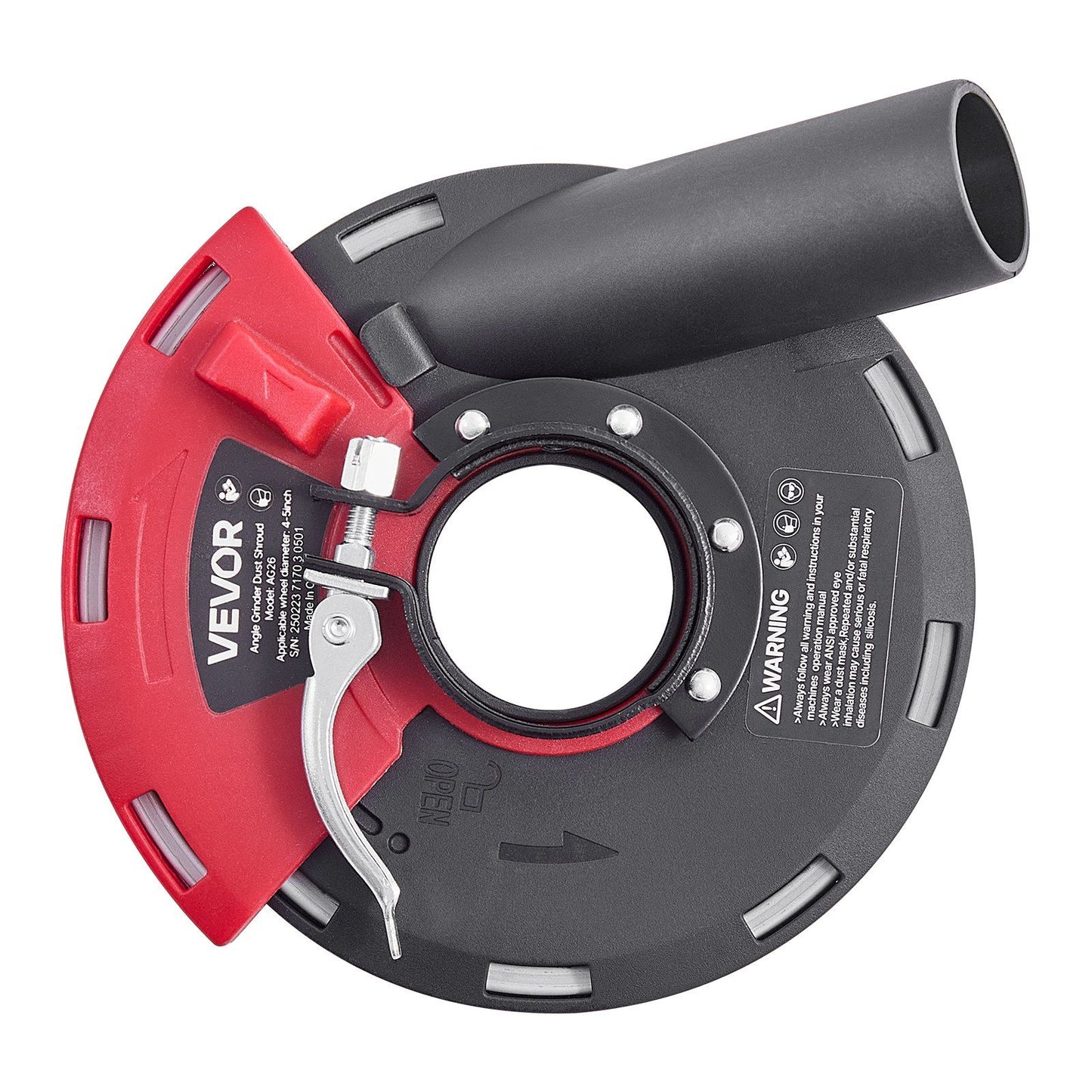 Grinding Dust Shroud for Angle Grinder, Universal 100-125mm, Surface Grinder Dust Shroud with 6 Clamping V952-DMKFCZDMKBTM2BN0S001V0