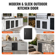BBQ Access Door, 415x570 mm Single Outdoor Kitchen Door, Cold Plate Flush Mount Door, Wall Vertical Door with V952-DMMBSCJM16X2HCHIDV0