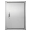 BBQ Access Door, 432x610 mm Single Outdoor Kitchen Door, Stainless Steel Flush Mount Door, Wall Vertical Door V952-DMMBSCJMYS174RNRPV0