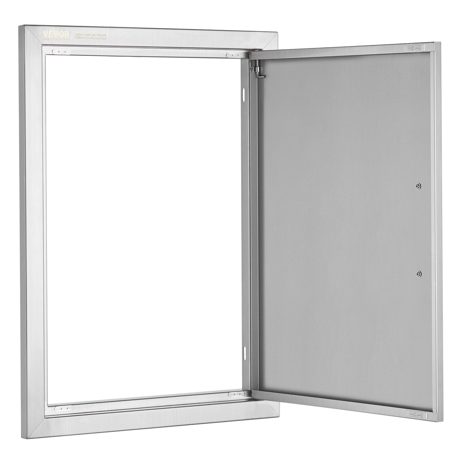 BBQ Access Door, 432x610 mm Single Outdoor Kitchen Door, Stainless Steel Flush Mount Door, Wall Vertical Door V952-DMMBSCJMYS174RNRPV0