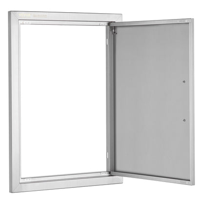 BBQ Access Door, 457x610 mm Single Outdoor Kitchen Door, Stainless Steel Flush Mount Door, Wall Vertical Door V952-DMMBSCJMYS18HT3RAV0