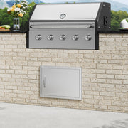 BBQ Access Door, 610x432 mm Single Outdoor Kitchen Door, Stainless Steel Flush Mount Door, Wall Vertical Door V952-DMMBSCJMYS24LQ87IV0