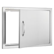 BBQ Access Door, 610x432 mm Single Outdoor Kitchen Door, Stainless Steel Flush Mount Door, Wall Vertical Door V952-DMMBSCJMYS24LQ87IV0