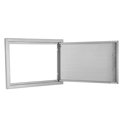 BBQ Access Door, 610x432 mm Single Outdoor Kitchen Door, Stainless Steel Flush Mount Door, Wall Vertical Door V952-DMMBSCJMYS24LQ87IV0