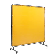 Welding Screen with Frame, 6' x 6' Welding Curtain Screen, Flame-Resistant Vinyl Welding Protection Screen on V952-DMSHJPF6X6YCWE2S4V0