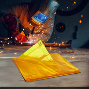 Welding Screen with Frame, 6' x 6' Welding Curtain Screen, Flame-Resistant Vinyl Welding Protection Screen on V952-DMSHJPF6X6YCWE2S4V0