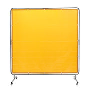 Welding Screen with Frame, 6' x 6' Welding Curtain Screen, Flame-Resistant Vinyl Welding Protection Screen on V952-DMSHJPF6X6YCWE2S4V0