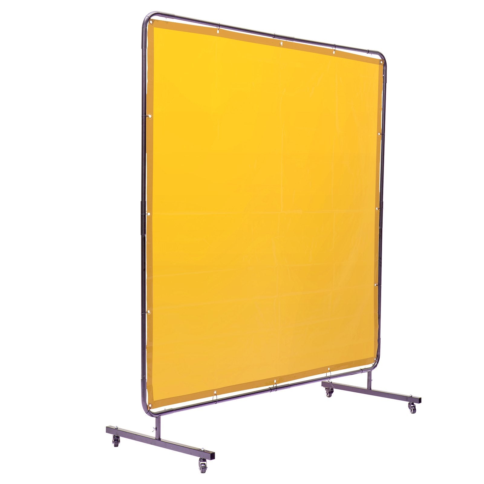 Welding Screen with Frame, 6' x 6' Welding Curtain Screen, Flame-Resistant Vinyl Welding Protection Screen on V952-DMSHJPF6X6YCWE2S4V0