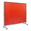 Welding Screen with Frame, 6' x 8' Welding Curtain Screen, Flame-Resistant Vinyl Welding Protection Screen on V952-DMSHJPF6X8YCCZQN5V0