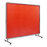 Welding Screen with Frame, 6' x 8' Welding Curtain Screen, Flame-Resistant Vinyl Welding Protection Screen on V952-DMSHJPF6X8YCCZQN5V0