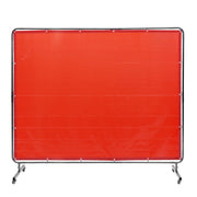 Welding Screen with Frame, 6' x 8' Welding Curtain Screen, Flame-Resistant Vinyl Welding Protection Screen on V952-DMSHJPF6X8YCCZQN5V0