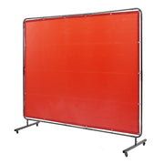 Welding Screen with Frame, 6' x 8' Welding Curtain Screen, Flame-Resistant Vinyl Welding Protection Screen on V952-DMSHJPF6X8YCCZQN5V0