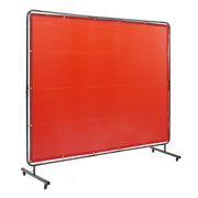 Welding Screen with Frame, 6' x 8' Welding Curtain Screen, Flame-Resistant Vinyl Welding Protection Screen on V952-DMSHJPF6X8YCCZQN5V0