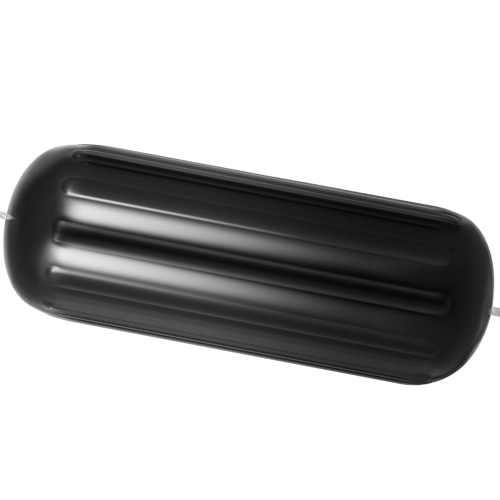 4 Ribbed Boat Fenders 10X 28" Black Center Hole Bumpers Mooring Protection V952-DNB10X28YCLWCBDSZV0