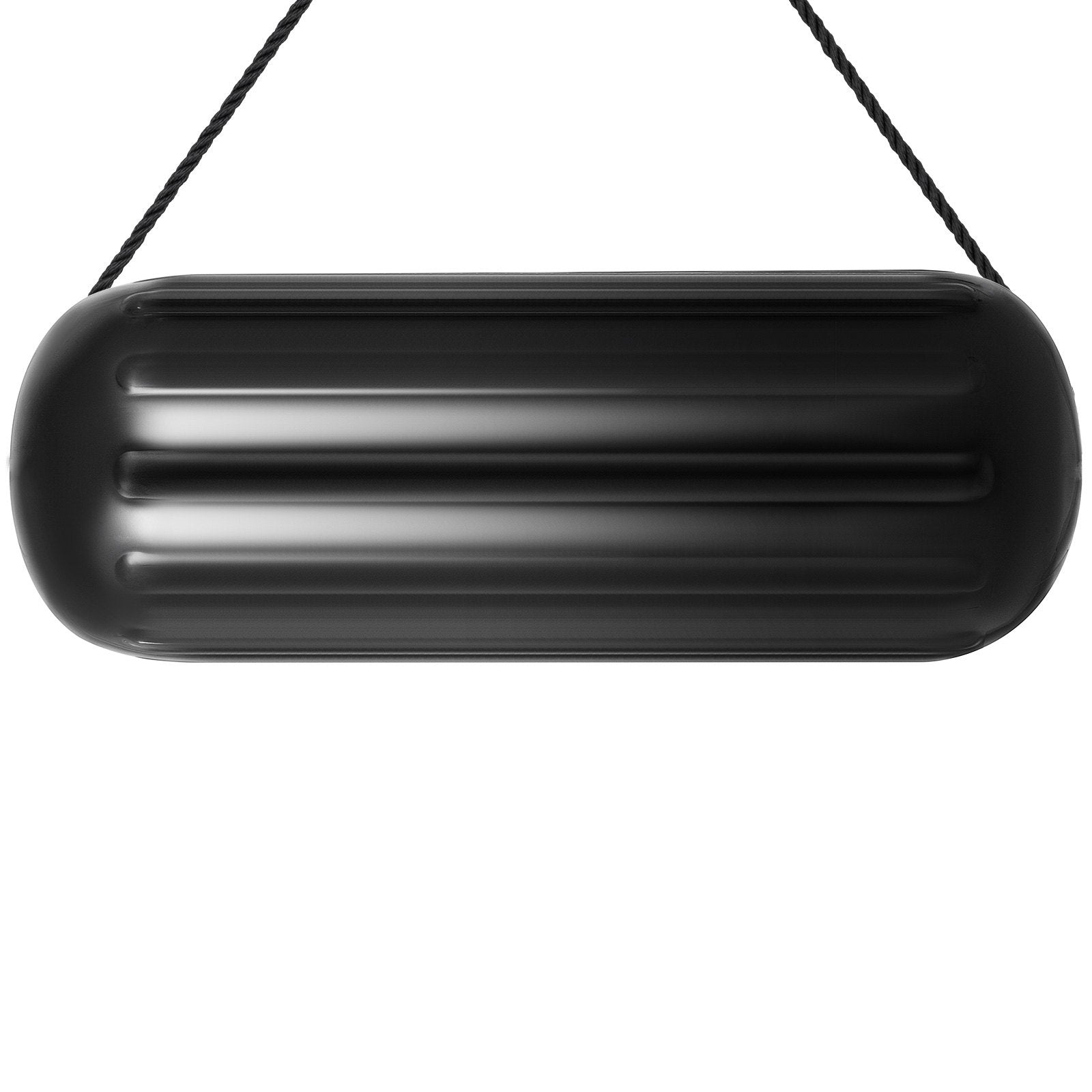 4 Ribbed Boat Fenders 10X 28" Black Center Hole Bumpers Mooring Protection V952-DNB10X28YCLWCBDSZV0