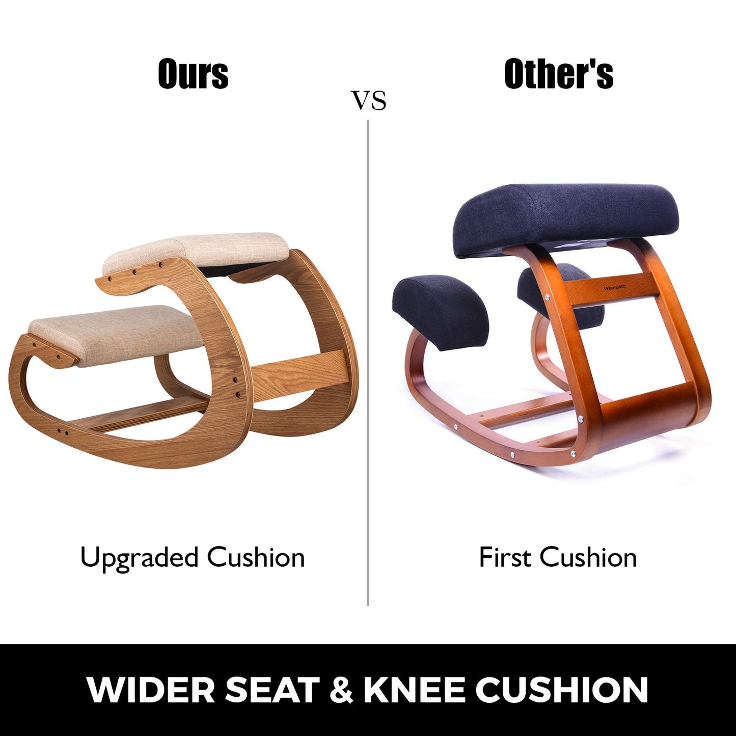 Ergonomic Kneeling Chair Heavy Duty Better Posture Kneeling Stool Office Chair Home for Body Shaping V952-DNGDBXMSKJ0000001V0