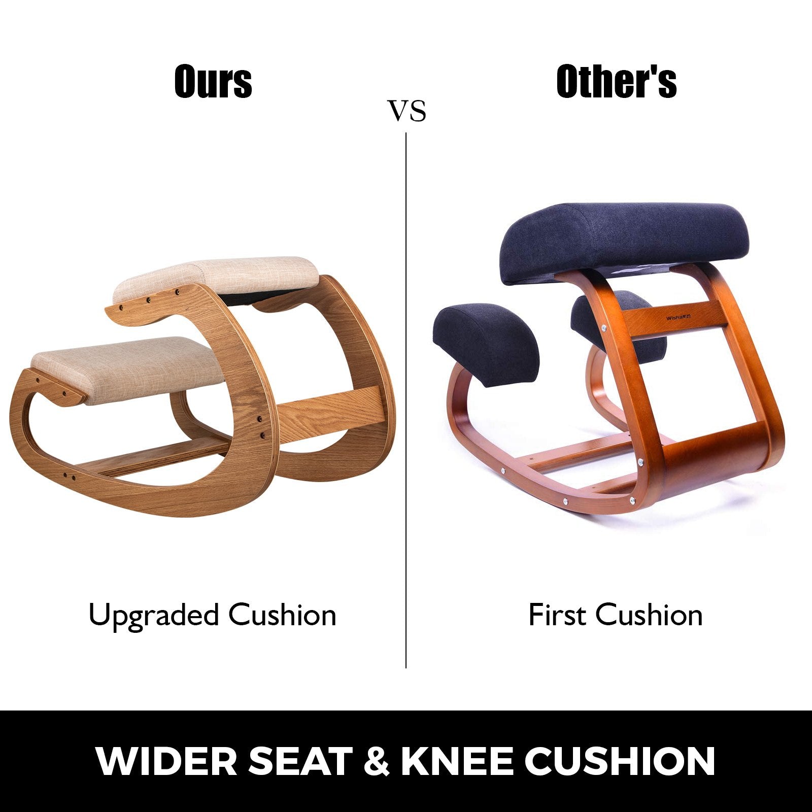 Ergonomic Kneeling Chair Heavy Duty Better Posture Kneeling Stool Office Chair Home for Body Shaping V952-DNGDBXMSKJ0000001V0