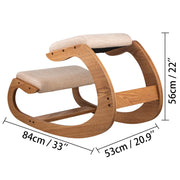 Ergonomic Kneeling Chair Heavy Duty Better Posture Kneeling Stool Office Chair Home for Body Shaping V952-DNGDBXMSKJ0000001V0