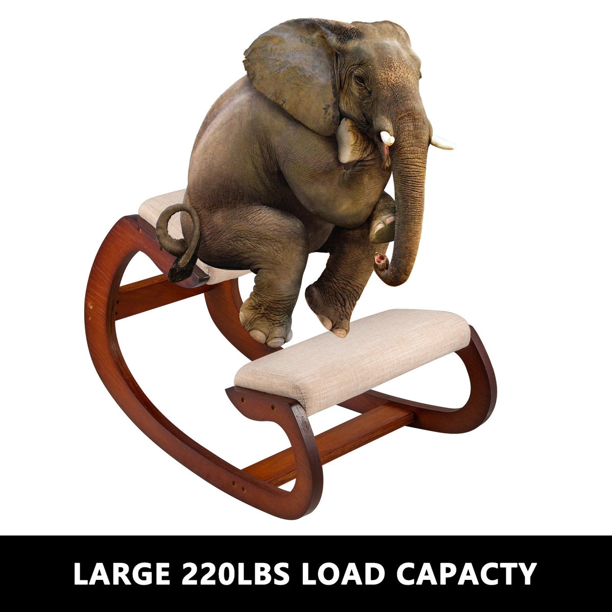 Ergonomic Kneeling Chair Wooden Neck Pain Relief Relieve Fatigue Wood Stool V952-DNGDSHTSKJ0000001V0