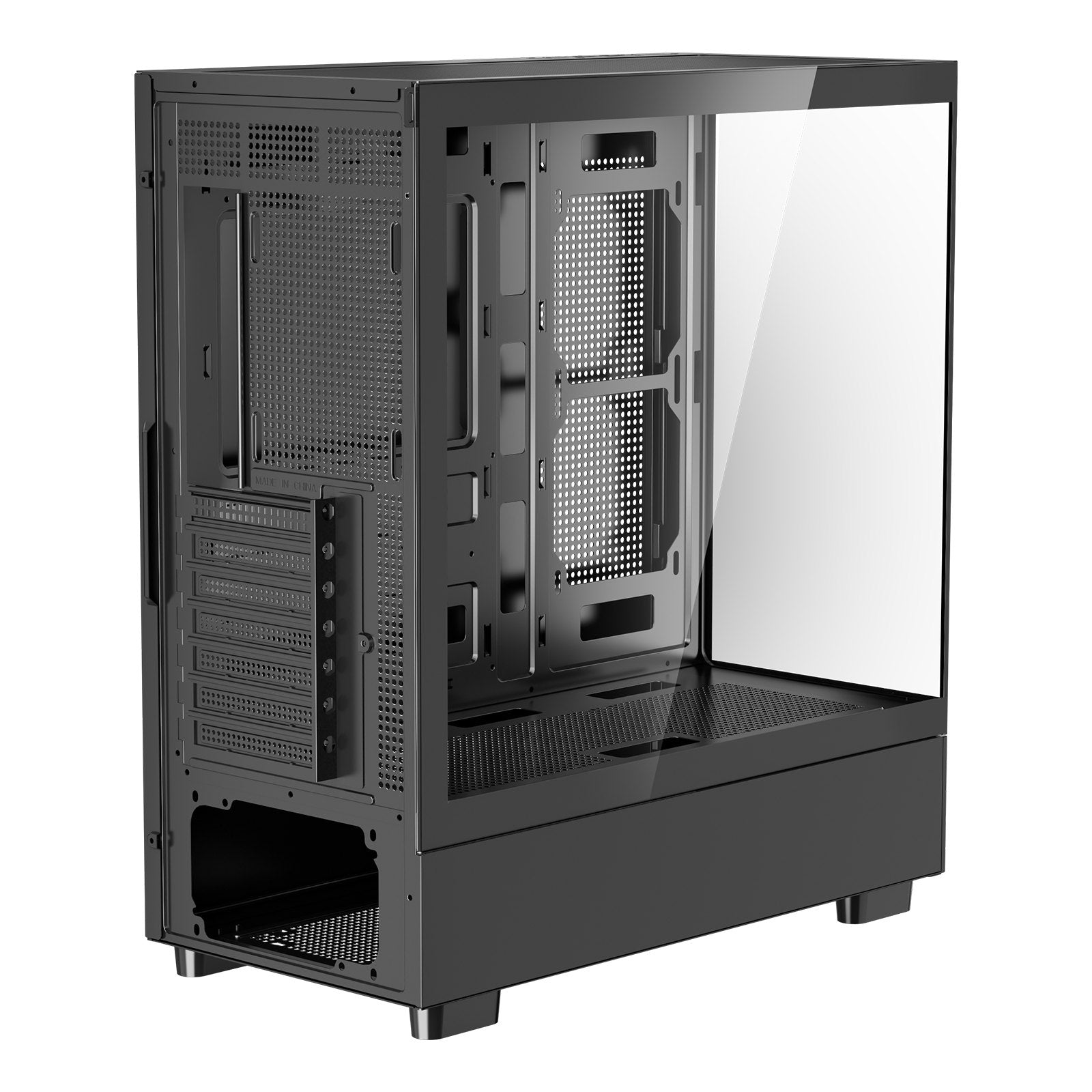 Mid-Tower ATX PC Gaming Case Computer Case with 6 x 120 mm PWM ARGB Fans V952-DNJXZT120MMAIKYPY001V9