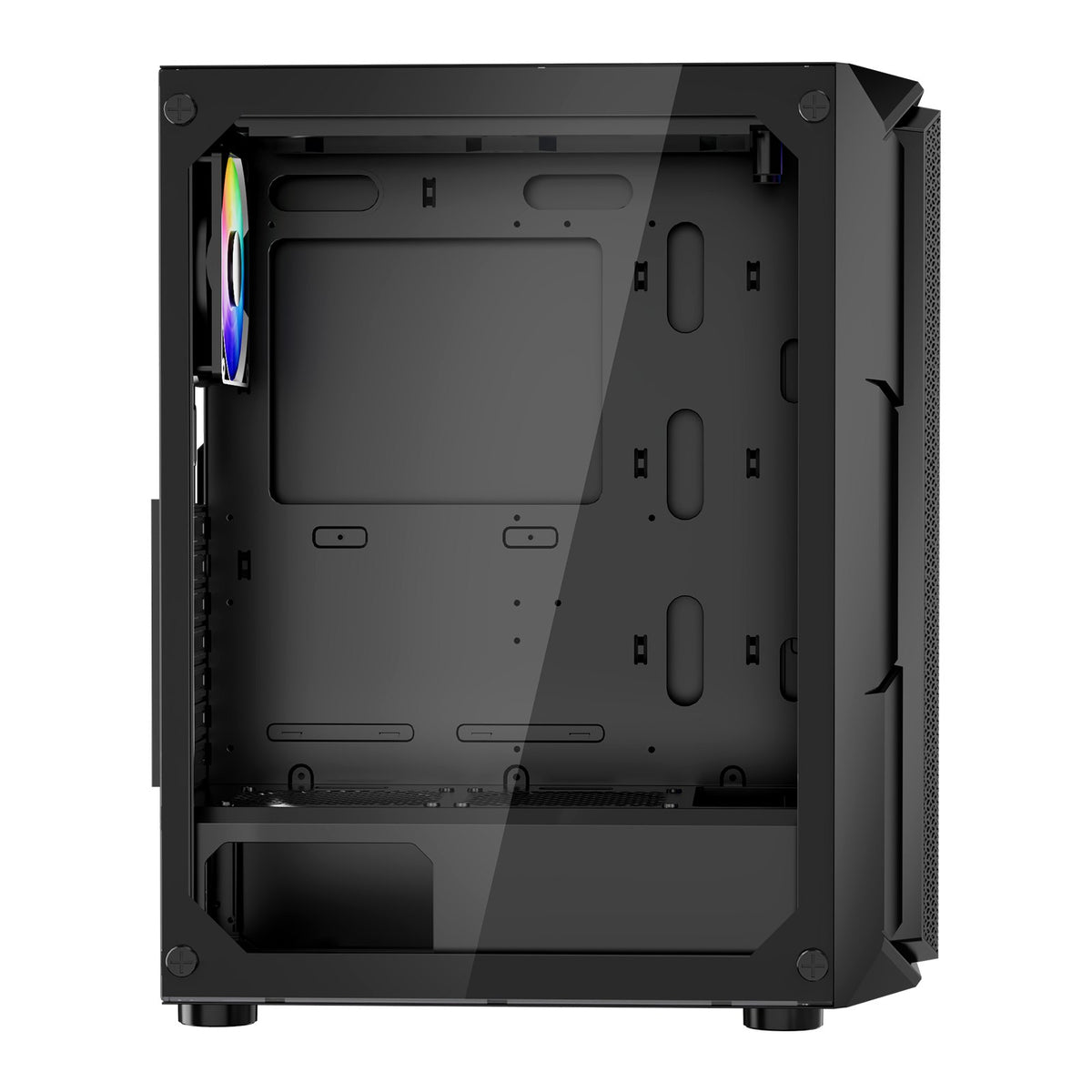 Mid-Tower ATX PC Gaming Case Computer Case Box with 4 x 120 mm ARGB Fans V952-DNJXZT120MMAXBJ08001V9