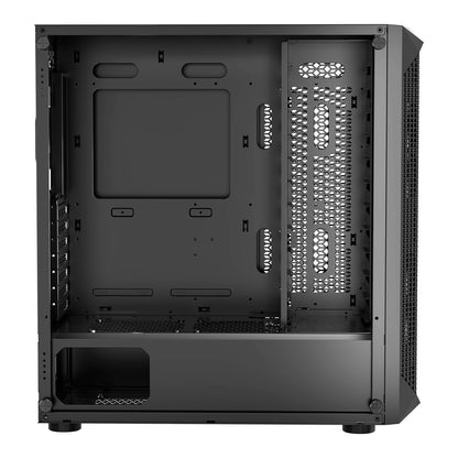PC Gaming Case, Mid-Tower, Computer Case with High-Airflow Tempered Glass Panel, Dust Filter, 4 x 120 mm V952-DNJXZT120MMBU4Q2Z001V9