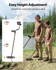 Metal Detector for Adults, 254 mm, Professional High Accuracy Gold Detector, IP68 Waterproof Search Coil with V952-DPJSTCQJB10ID7GHN001V9