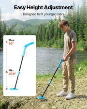 Metal Detector, 101.6 mm, Lightweight Metal Detector with LCD Display, 152.4 mm IP68 Waterproof Search Coil, V952-DPJSTCQJB4INF1RYZ001V9