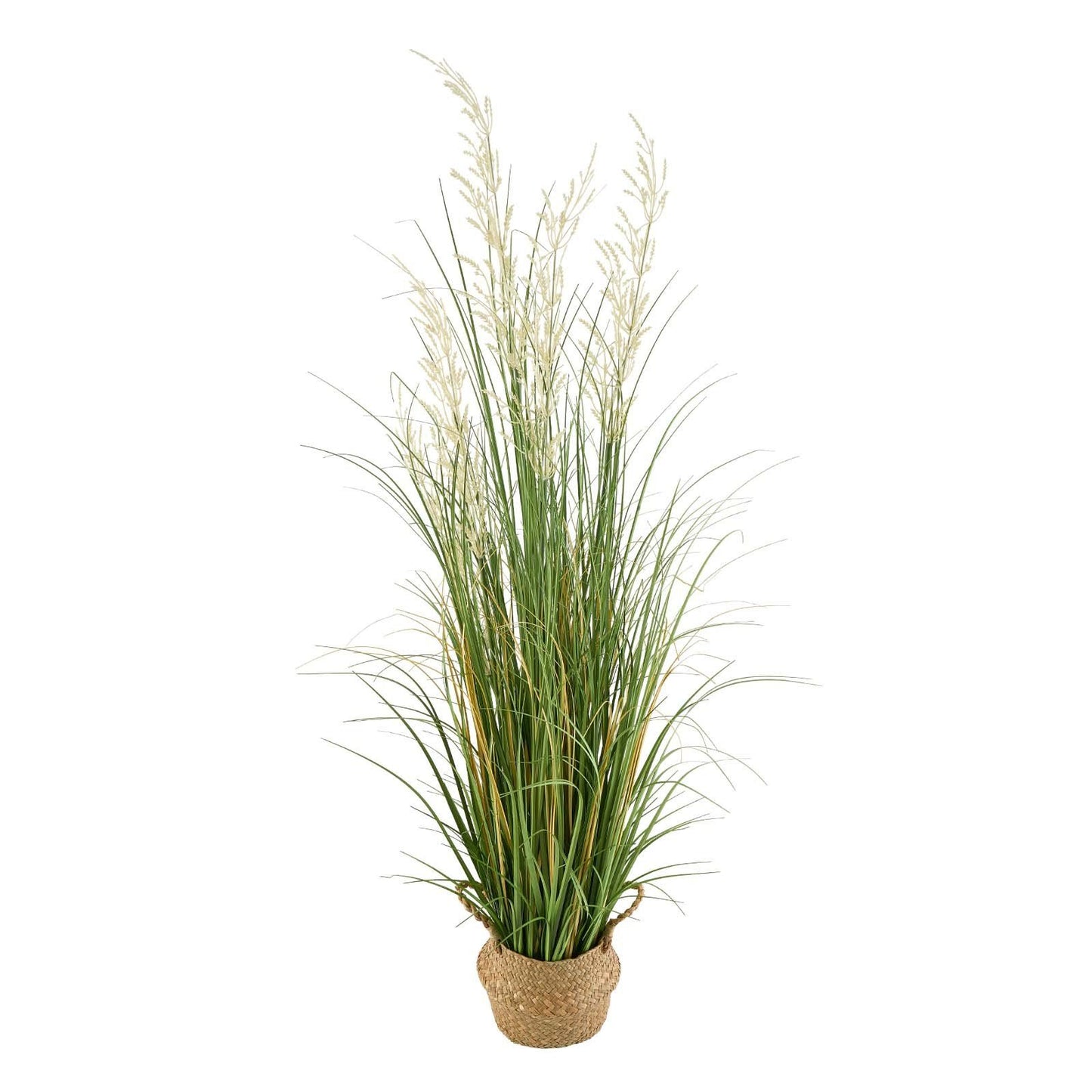 Artificial Grass Plant, 1194mm Reed Flower Grass in Pot, Premium PVC Faux Fake Greenery Shrubs Plant for V952-DPKLWHLS47INJTAC5001V0
