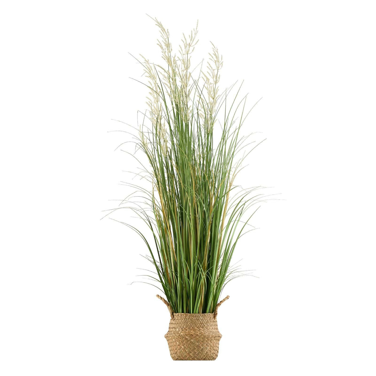 Artificial Grass Plant, 1194mm Reed Flower Grass in Pot, Premium PVC Faux Fake Greenery Shrubs Plant for V952-DPKLWHLS47INJTAC5001V0