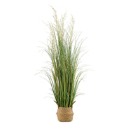 Artificial Grass Plant, 1194mm Reed Flower Grass in Pot, Premium PVC Faux Fake Greenery Shrubs Plant for V952-DPKLWHLS47INJTAC5001V0