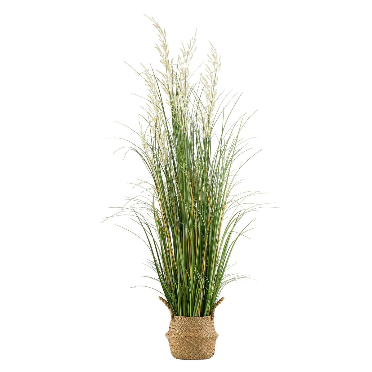 Artificial Grass Plant, 1194mm Reed Flower Grass in Pot, Premium PVC Faux Fake Greenery Shrubs Plant for V952-DPKLWHLS47INJTAC5001V0