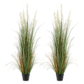Artificial Grass Plant, 2 Pack 1499mm Faux Reed Flower Grass in Pot, Premium PVC Fake Greenery Shrubs Plant V952-DPKLWHLS59IND2ABK001V0