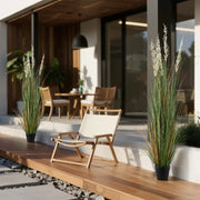 Artificial Grass Plant, 2 Pack 1499mm Faux Reed Flower Grass in Pot, Premium PVC Fake Greenery Shrubs Plant V952-DPKLWHLS59IND2ABK001V0