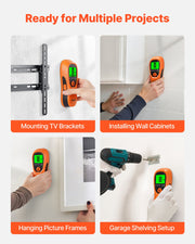 Stud Finder Wall Scanner, 5 in 1, Electronic Wall Stud Detector with Smart Sensor, High-Definition LCD V952-DPMTCQCS0000LG5VR001V9