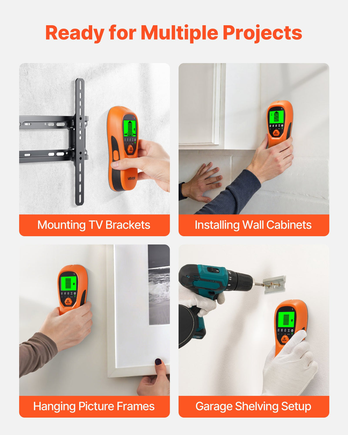 Stud Finder Wall Scanner, 5 in 1, Electronic Wall Stud Detector with Smart Sensor, High-Definition LCD V952-DPMTCQCS0000LG5VR001V9