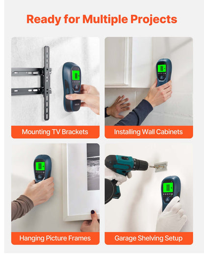 Stud Finder Wall Scanner, 5 in 1, Electronic Wall Stud Detector with Smart Sensor, High-Definition LCD V952-DPMTCQLS0000VZB7L001V9