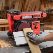 152.4mm Disc Sander & 101.6mm x 914.4mm Belt Sander, 400W Professional Belt Disc Sanders Combo with 0 - 45 V952-DPSGJZHYPHBX7MQ9F001V3